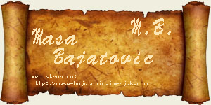 Maša Bajatović vizit kartica